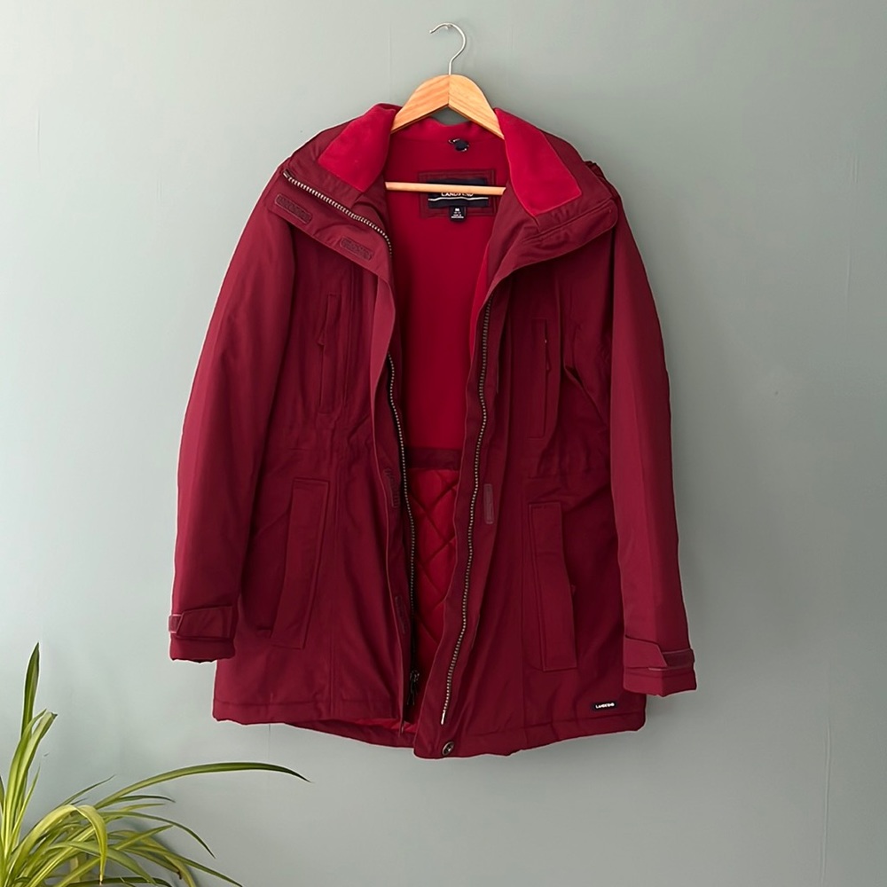 Land’s End 2017 Squall Insulated Parka. Brand New Sz Medium, Red